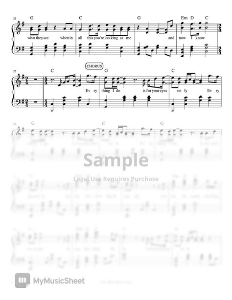 Belle Mariano For Your Eyes Only Piano Sheet Music Partitura By Mel
