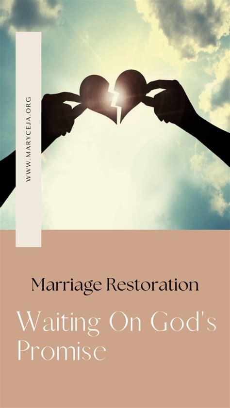 Marriage Restoration Waiting On Gods Promise Pray Polish