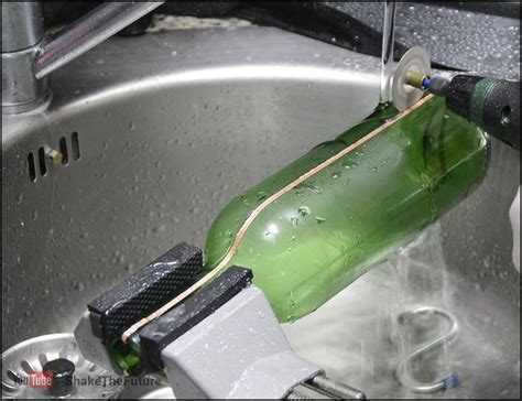 Slide back the cotton string onto the bottle where you want it to break. Pin on Repurposed Glass Bottles