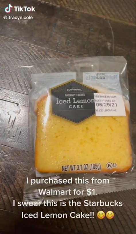 Viral Tiktok Of Starbucks Lemon Loaf Dupe At Walmart Looks Legit