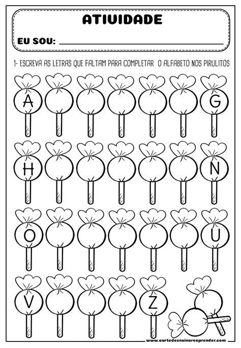 Atividade Pronta Alfabeto E Numerais A Arte De Ensinar E Aprender