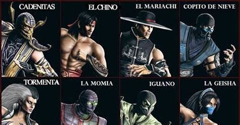 Vrutal Los Verdaderos Nombres De Los Personajes De Mortal Kombat