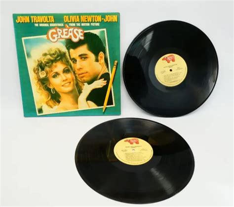 John Travolta Olivia Newton John Original Soundtrack Grease Double Lp