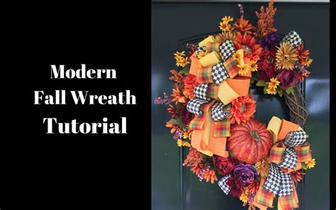 How To Make A Modern Fall Wreath Grace Monroe Home