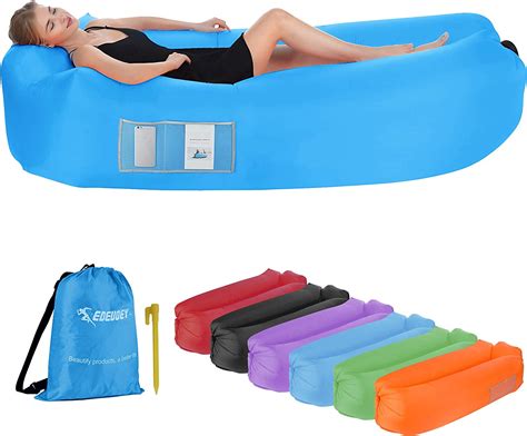Edeuoey Inflatable Lounger Air Sofa Waterproof Beach