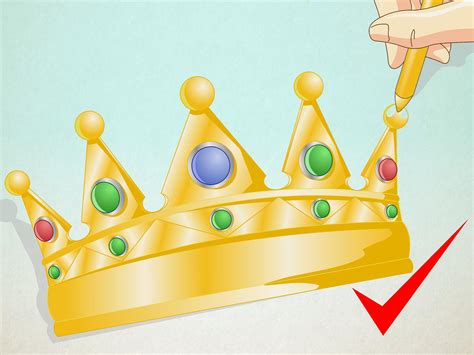 How To Draw A Crown 14 Steps With Pictures Wikihow