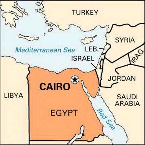El Cairo Ubicación En El Mapa Mapa De El Cairo Ubicación Egipto