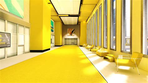 Interior Design Yellow Mirrors Edge Screenshots Hd Wallpapers