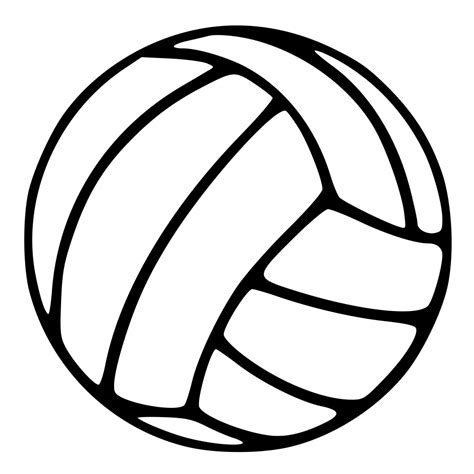 Volleyball Outline Die Cut Decal Car Window Wall Bumper Phone