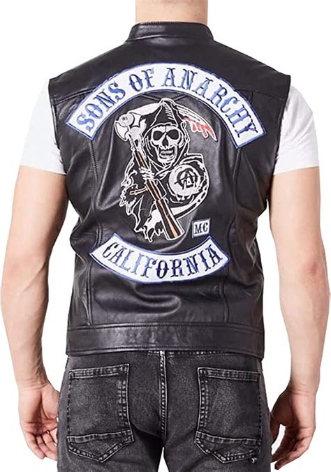 Soa Sons Of Anarchy Jax Teller Charlie Hunnam Biker Leather Vestjacket