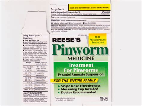 Pinworm Medicine Details From The Fda Via