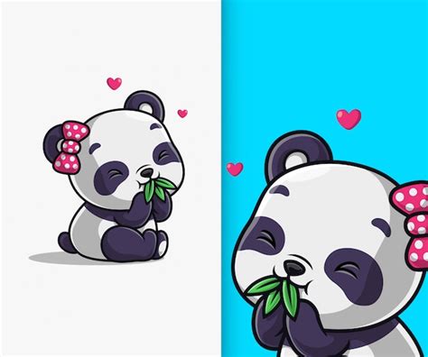 Personagens De Panda Fofo Urso Chinês Recém Nascido Pandas Felizes