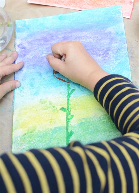 Salt Painting Process Art For Kids Meri Cherry