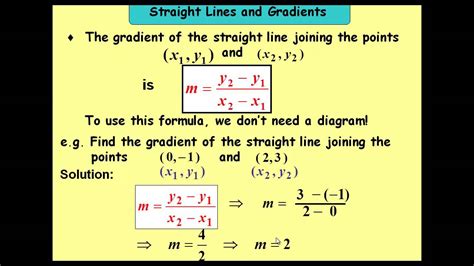 Lines Gradient And Equation Youtube