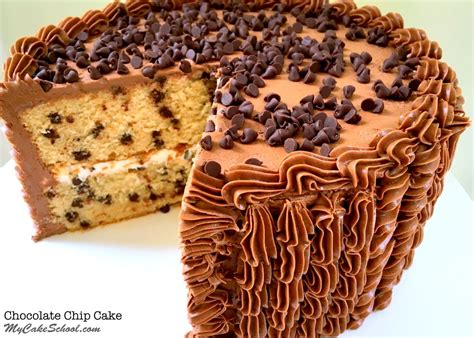 If you are looking for a unique and fun cake to make, or recipes using chocolate chips, i have the perfect one for you! Chocolate Chip Cake Recipe | My Cake School