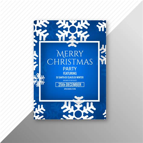 Beautiful Merry Christmas Card Template Brochure Design Download Free