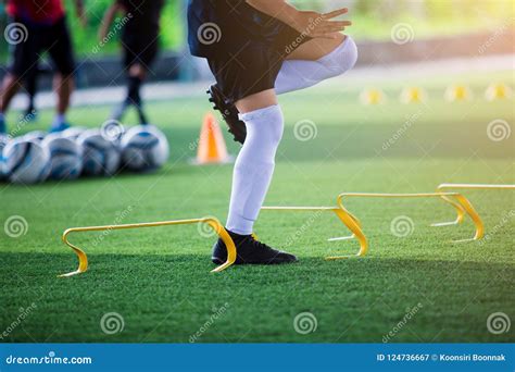 Soccer Player Jogging And Jump Stock Image Image Of Gamer Goal