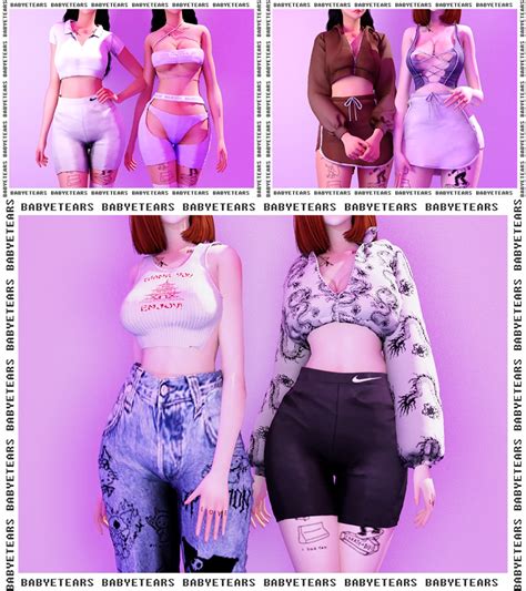 Custom Content Ts By Babyetears Nsfw Packs Collections Accessories Clothing