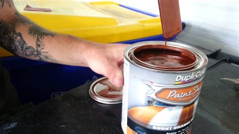 Some of dulux's top colours order online as a. Duplicolor Paintshop Car Paint Burnt Orange - YouTube