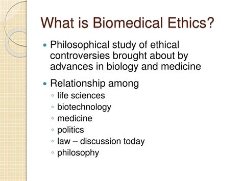 Ppt Biomedical Ethics Powerpoint Presentation Free Download Id