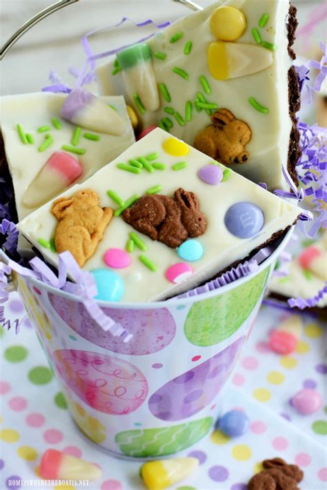 No Bake Easter Bunny Bark Home Is Where The Boat Is