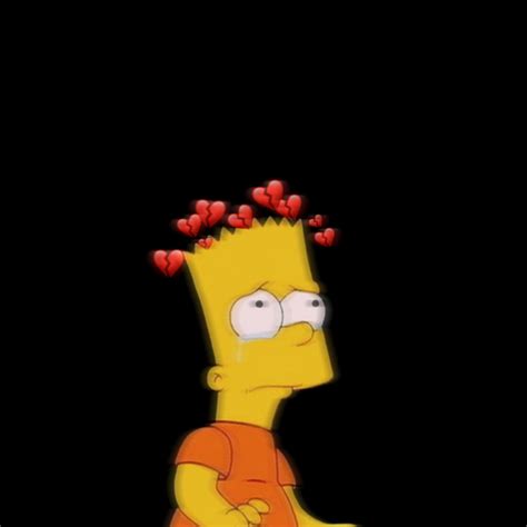 1080x1080 Sad Heart Bart Simpsons Bartsimpson Sadbart Sticker By The Saraxiss 1920x1080 Sad