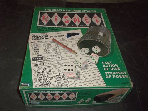 Vintage Kismet Dice By Lakeshore 1970 Fast Action Of Dice Strategy Like