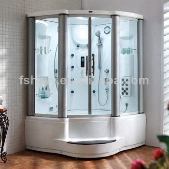 Shower and tub seem great. 2 Person Curved Glass Jetted Whirlpool Tub Shower Combo ...