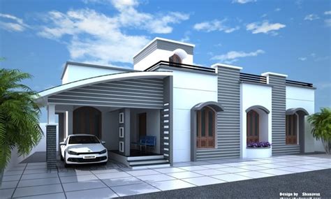 1350 Sq Ft 2bhk Modern Single Storey House And Plan At 675 Cent Land