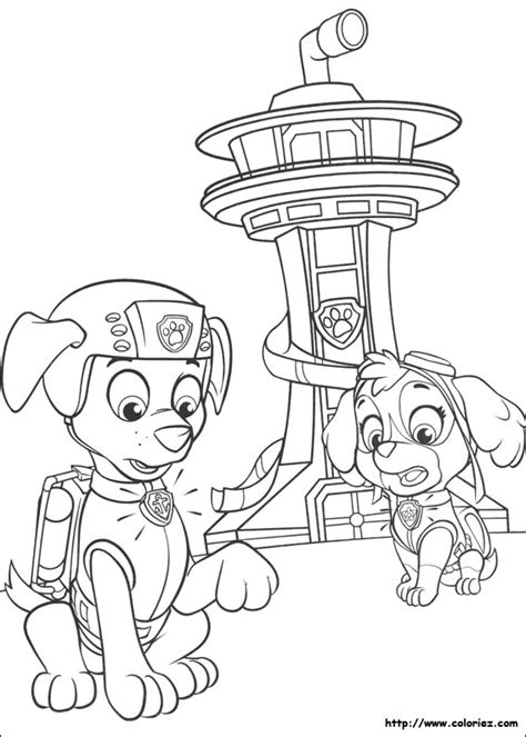 COLORIAGE  Zuma et Stella