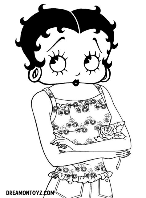 Coloring Pages Betty Boop Coloring Home