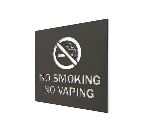 No Smoking No Vaping Sign For Business No Smoking Signage Safety Signs