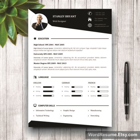 Download the perfect background images. Mockup Template Resume - Creative Resume Templates