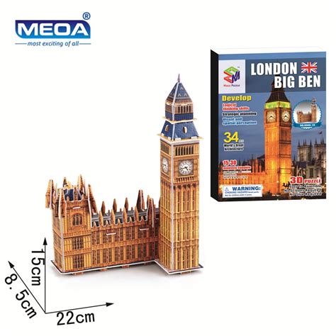 3d Puzzle London Big Ben London Feature World Style Diy Models London