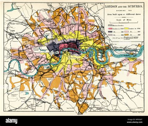 19th Century Map Of London Map