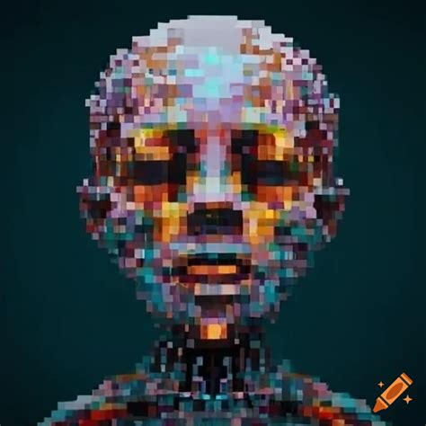 Pixel Art Of Extraterrestrial Beings Making Contact