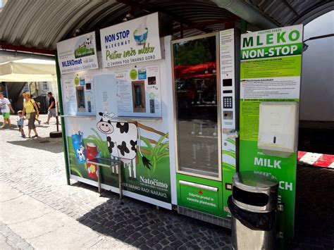 Milk Vending Machine In Ljubljana The Mlekomat