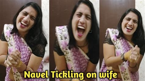 Navel Tickling On Wife In Saree Part 2 Prank On Wife Prank Video Youtube
