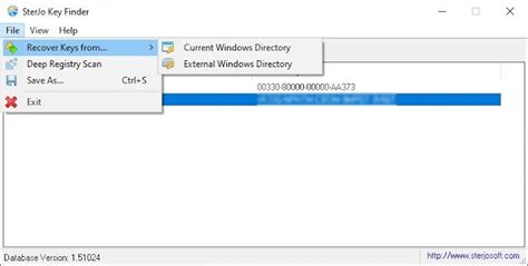 Sterjo Key Finder를 사용하여 Windows 10에서 소프트웨어 라이선스 및 키 복구