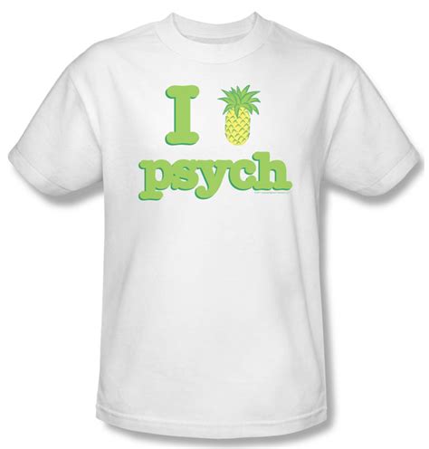 Psych Shirt I Like Psych Adult White Tee T Shirt Psych I Like Psych