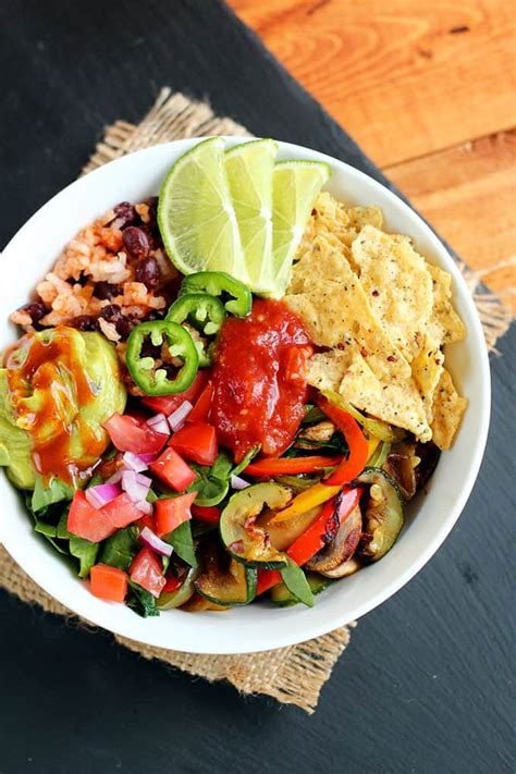 Grilled Veggie Taco Bowl I Love Vegan