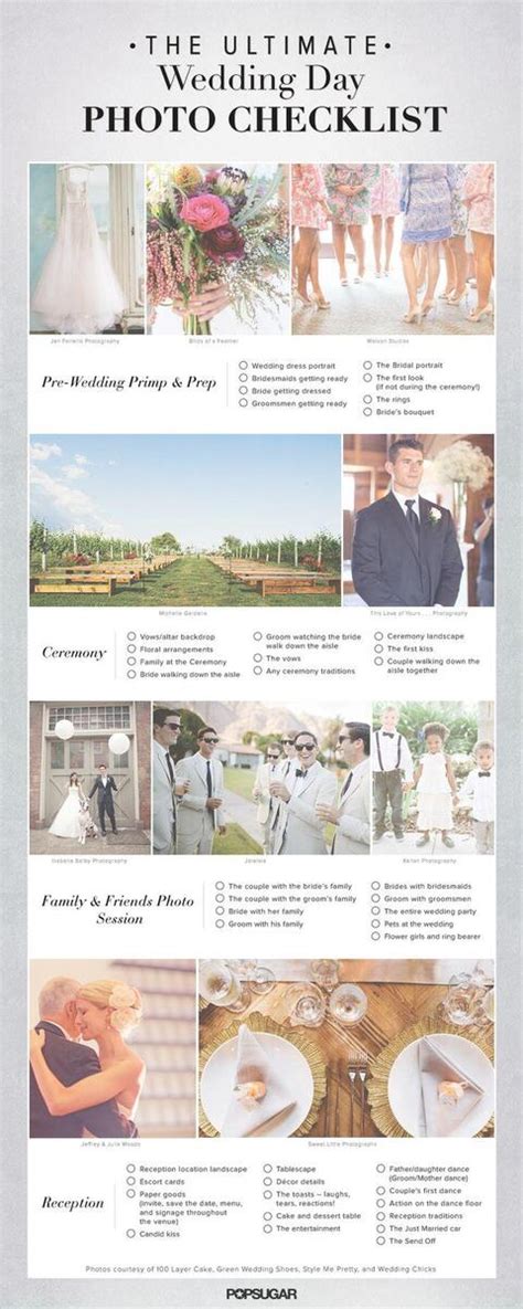 Wedding Photo Checklist Woman Getting Married