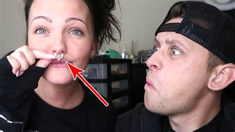 she pierced her nose youtube