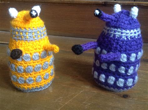 Crocheted Daleks Doctor Who Doctor Crochet