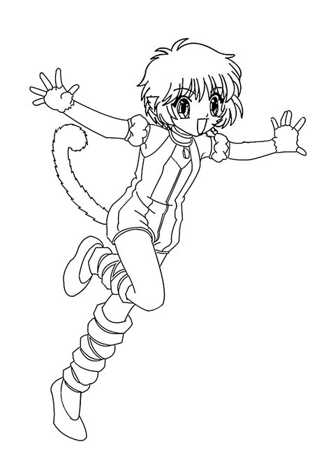 Mint From Mew Mew Anime For Kids Printable Free Coloring Pages Motherhood