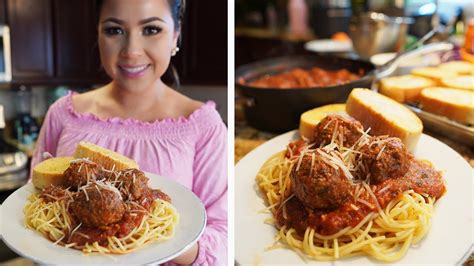 How To Make Spaghetti And Meatballs With Homemade Marinara Sauce Youtube