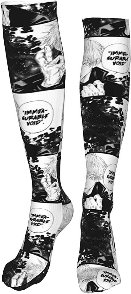 Jujutsu Kaisen Unisex Fashion Thigh High Socks Warm Long Tube Stockings Sports Gym