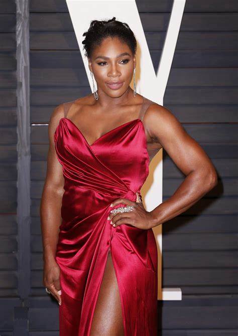 Ladies In Satin Blouses Serena Williams Red Satin Dress