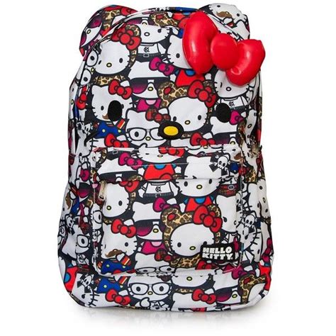 Hello Kitty All Stars Print Face Backpack With Bow Hello Kitty Backpacks Hello Kitty