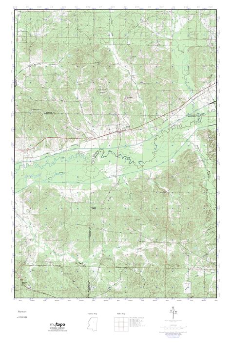 Mytopo Stewart Mississippi Usgs Quad Topo Map